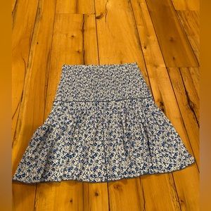 Floral mini skirt